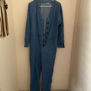 GAP denim jumpsuit